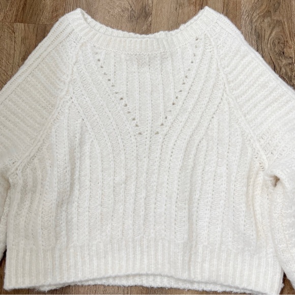 Free People Carter Soft Knit Pullover Sweater in Ivory Size XS - Picture 10 of 12